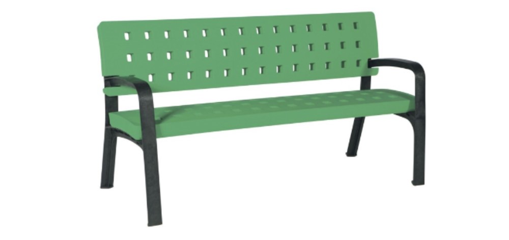 banc public en plastique