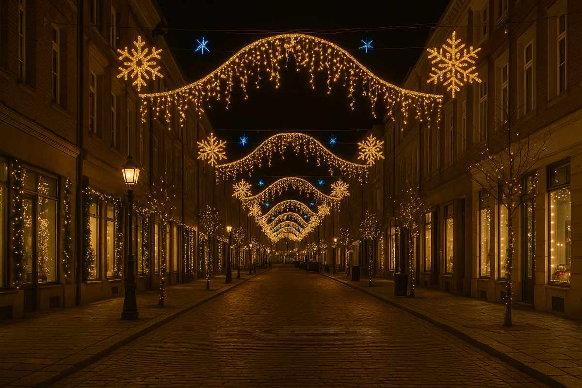 illumination pour noel en centre ville