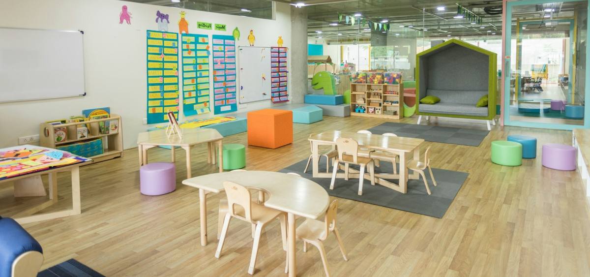 mobilier pour école dans une salle de classe