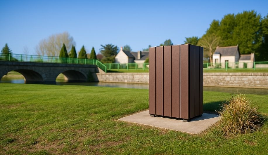 poubelle en plastique recyclé