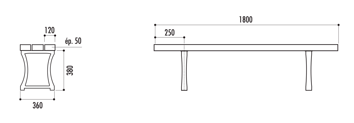 mobilier urbain en plastique recyclé dmc direct