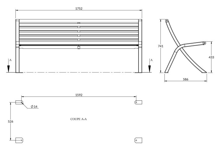 mobilier urbain en compact dmc direct