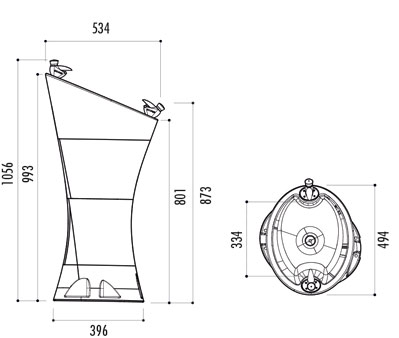 Fontaine tendance pour espaces publics