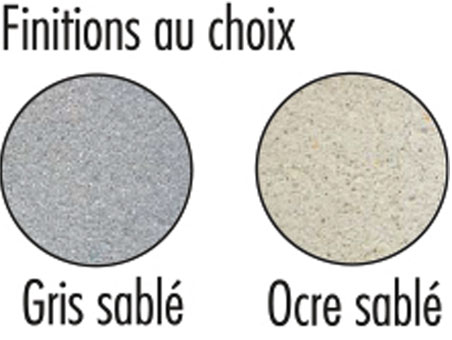 coloris pour la table en béton de pique nique