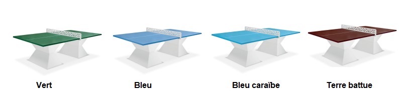 Coloris table ping pong Diabolo