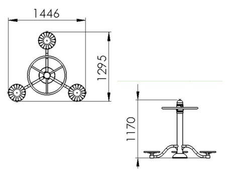 Dimensions TRIPODE assouplissement