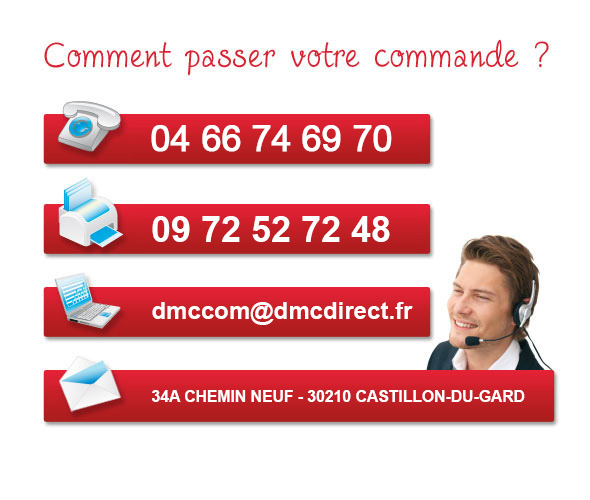 Passez votre commande avec DMC Direct